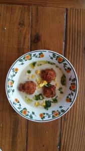 cauliflower soup with cheese fritters